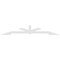 Ekena Millwork Vanguard Architectural Grade PVC Gable Bracket, 108"W x 18"H x 2"D x 4"F, 4/12 Pitch GBP108X18X0204VAN00 - alternate 2